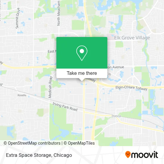Extra Space Storage map