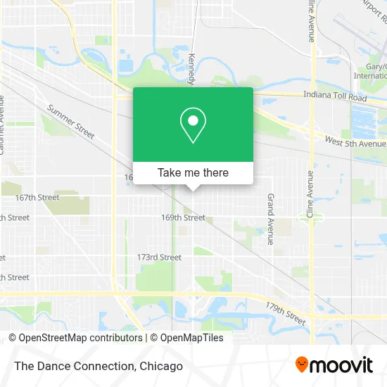 The Dance Connection map