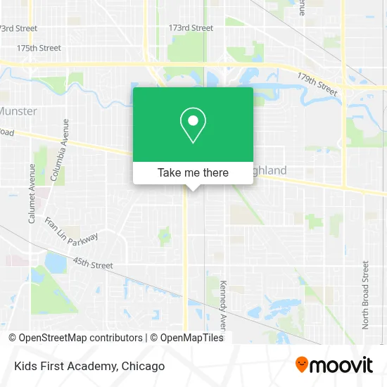 Kids First Academy map
