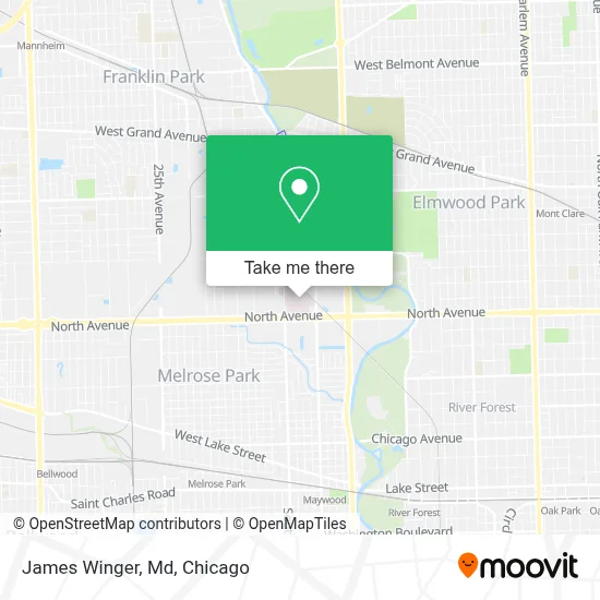 James Winger, Md map