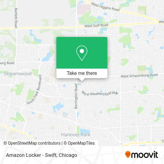 Amazon Locker - Swift map