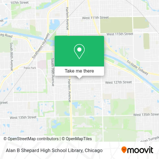 Alan B Shepard High School Library map