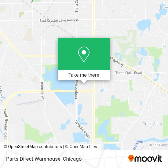 Parts Direct Warehouse map