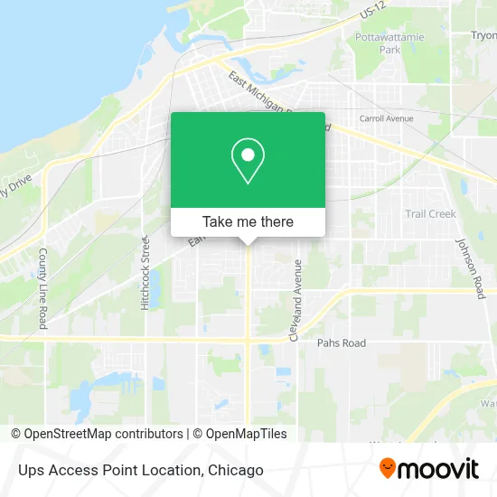 Ups Access Point Location map