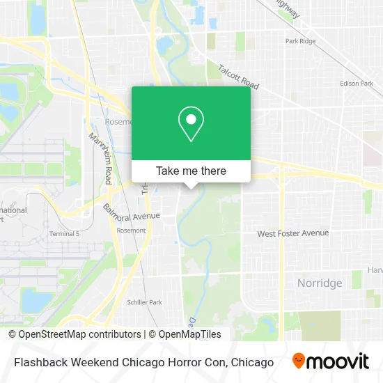 Flashback Weekend Chicago Horror Con map