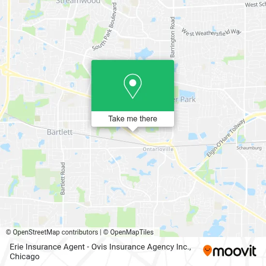 Erie Insurance Agent - Ovis Insurance Agency Inc. map