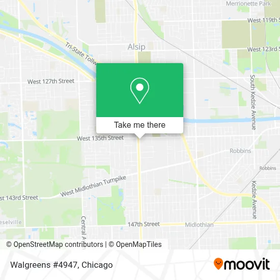 Walgreens #4947 map