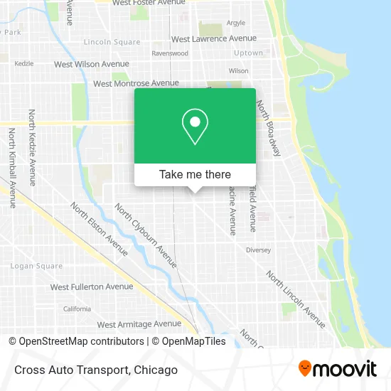 Cross Auto Transport map