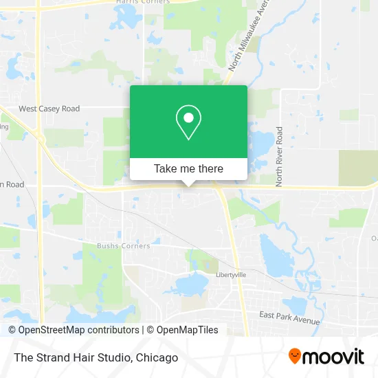 The Strand Hair Studio map