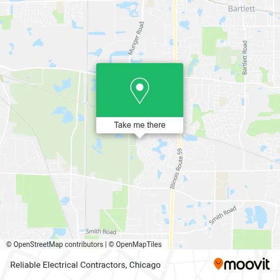 Reliable Electrical Contractors map