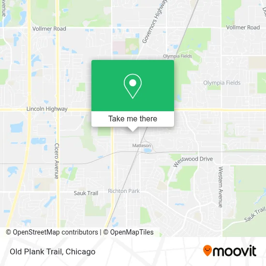 Old Plank Trail map