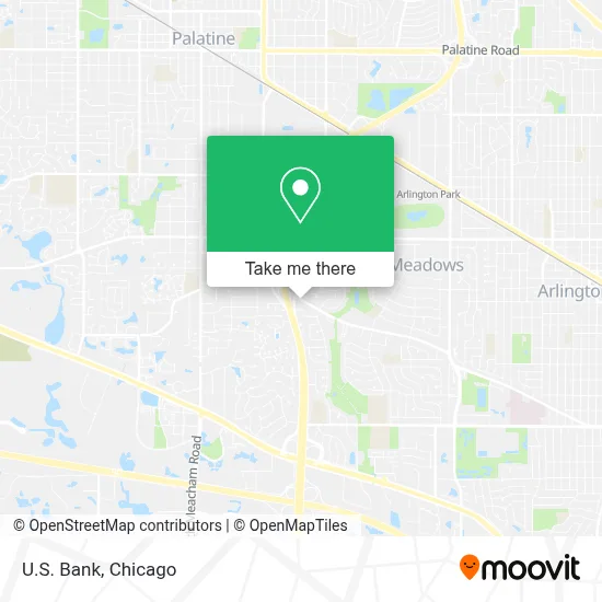 U.S. Bank map