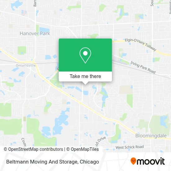 Beltmann Moving And Storage map