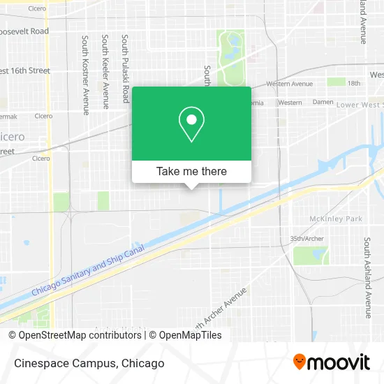 Cinespace Campus map