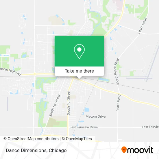 Dance Dimensions map