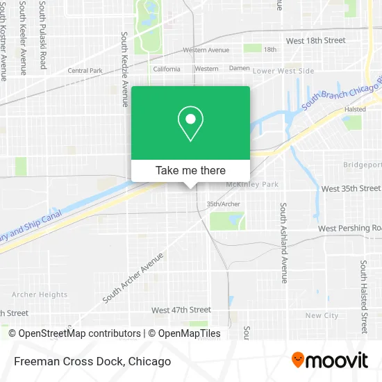 Freeman Cross Dock map