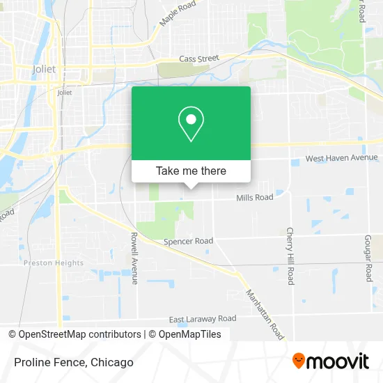 Proline Fence map