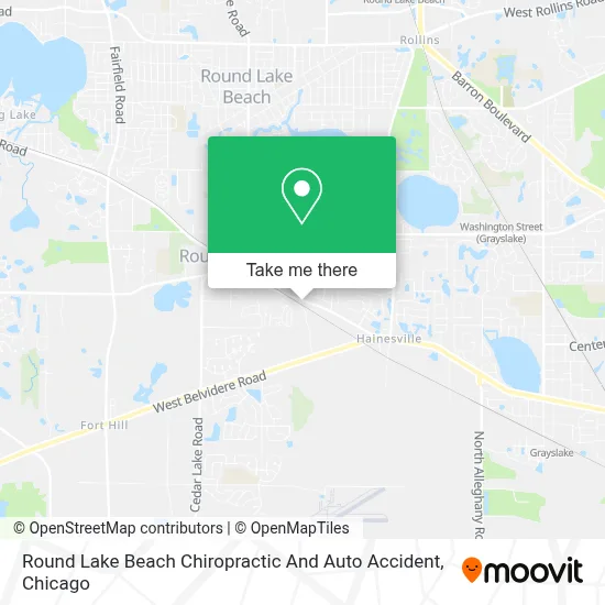 Round Lake Beach Chiropractic And Auto Accident map