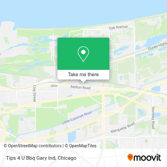 Tips 4 U Bbq Gary Ind map