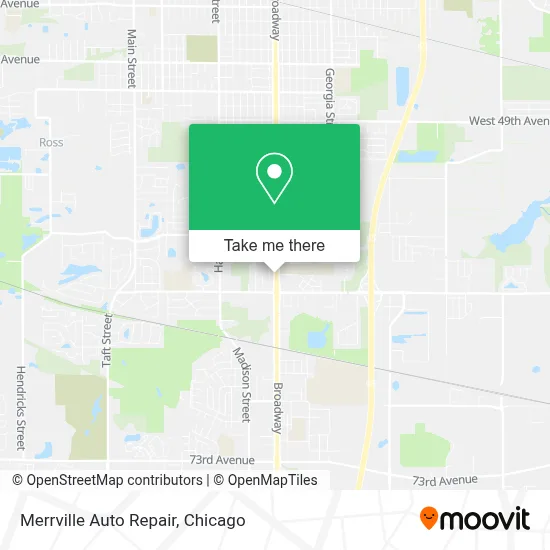 Merrville Auto Repair map