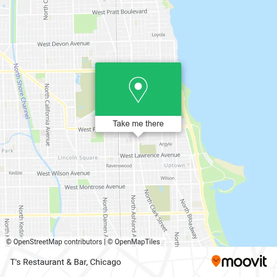 T's Restaurant & Bar map