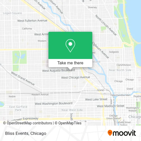 Bliss Events map