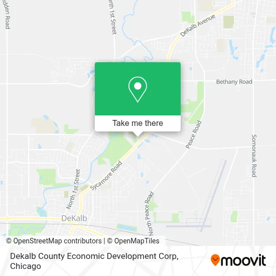 Dekalb County Economic Development Corp map