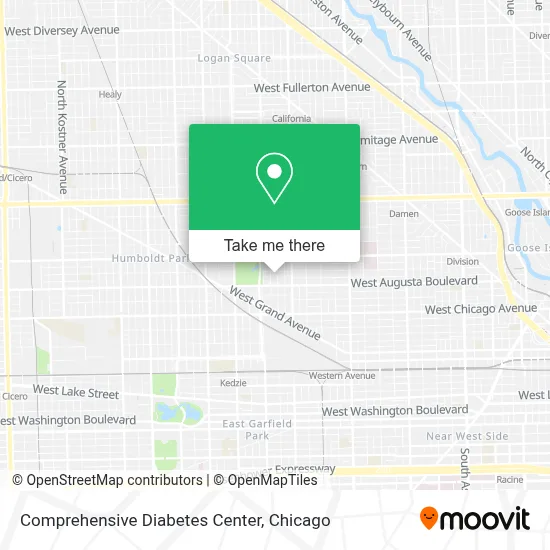 Comprehensive Diabetes Center map