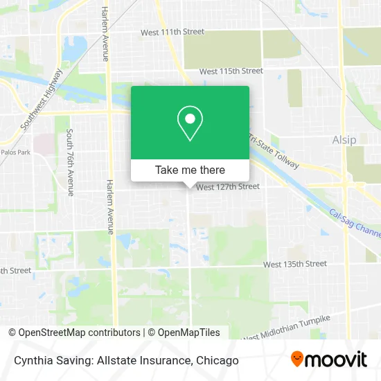 Cynthia Saving: Allstate Insurance map