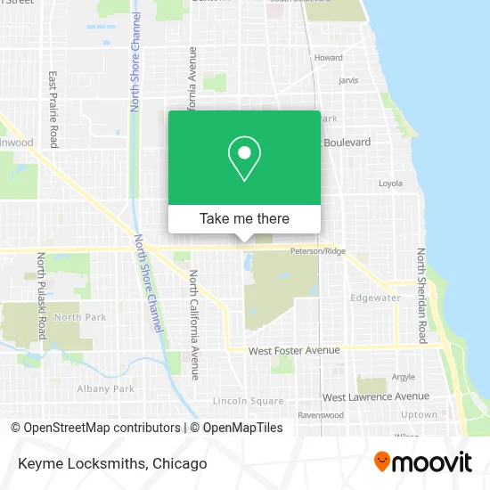 Keyme Locksmiths map