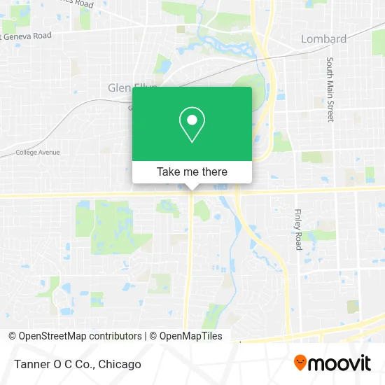 Tanner O C Co. map