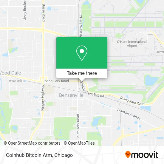 Coinhub Bitcoin Atm map