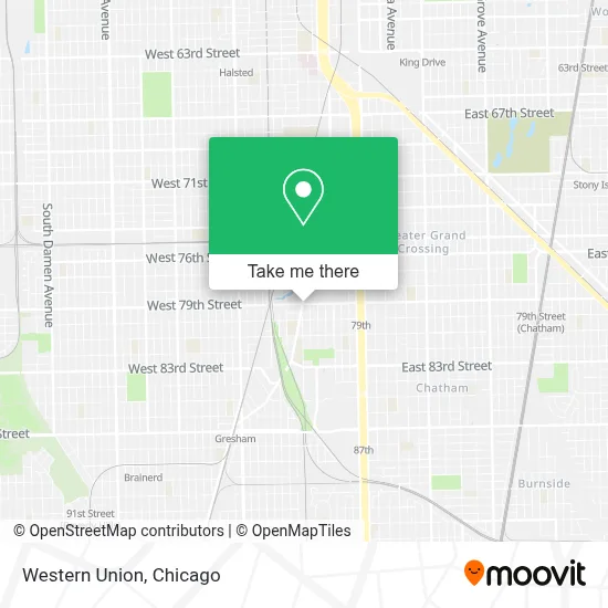 Western Union map