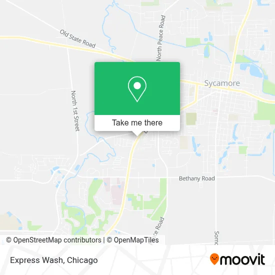 Express Wash map