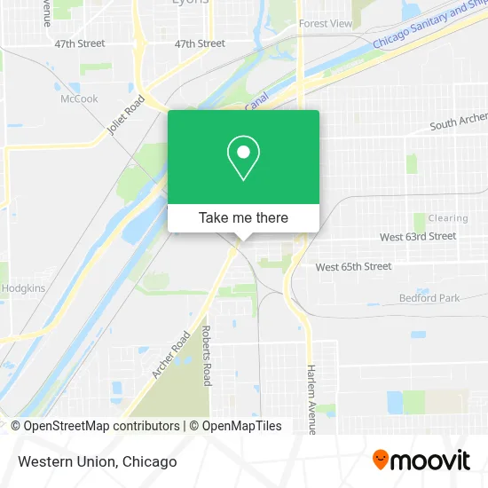 Western Union map