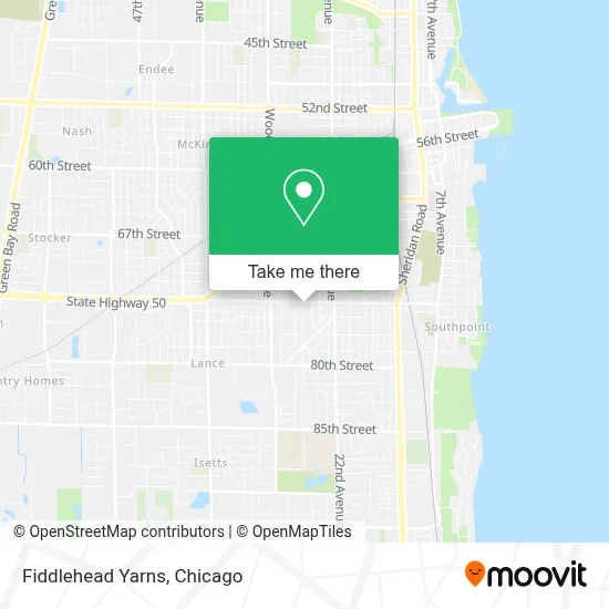 Fiddlehead Yarns map