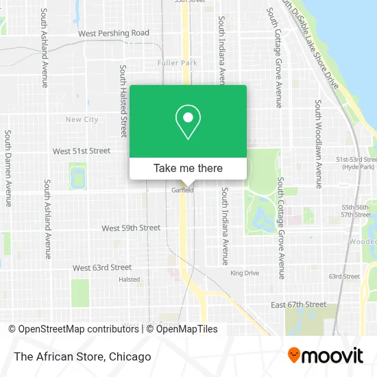 The African Store map