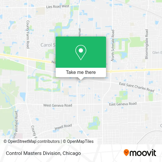 Control Masters Division map