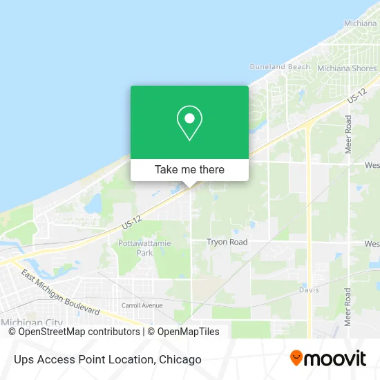 Ups Access Point Location map