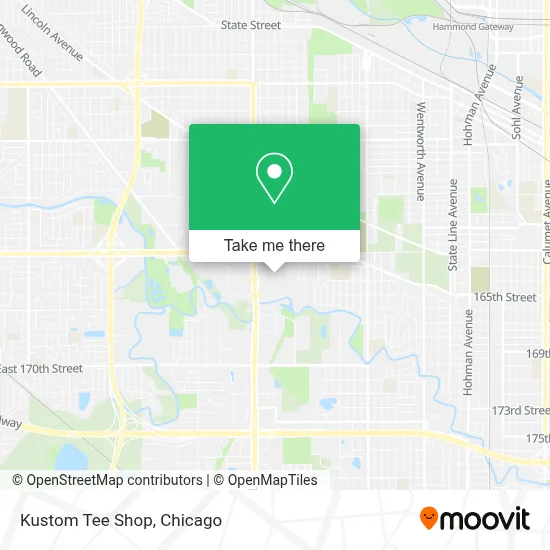 Kustom Tee Shop map