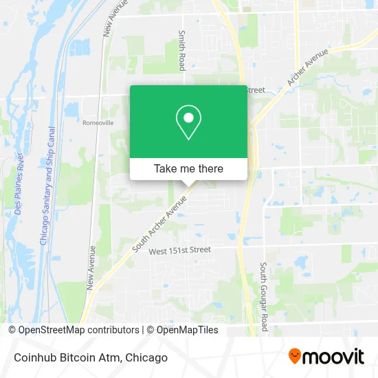 Coinhub Bitcoin Atm map