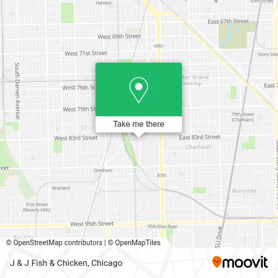 J & J Fish & Chicken map