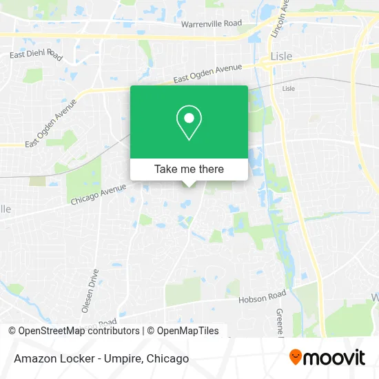 Amazon Locker - Umpire map