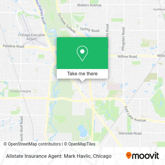 Allstate Insurance Agent: Mark Havlic map