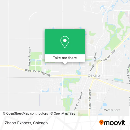 Zhao's Express map