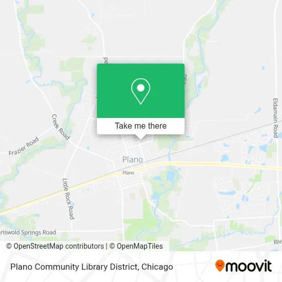 Plano Community Library District map
