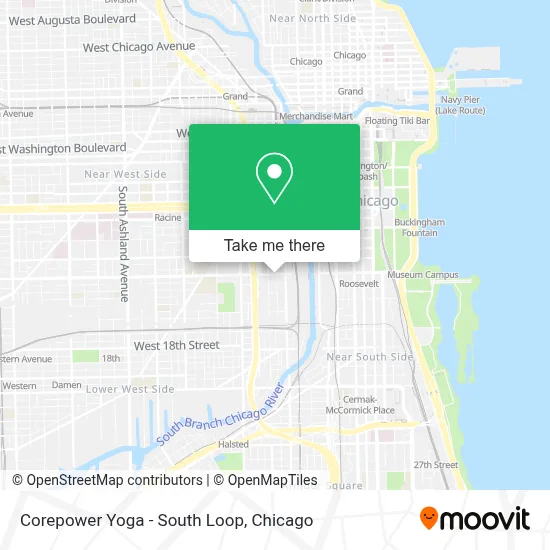Corepower Yoga - South Loop map