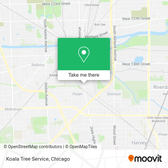 Koala Tree Service map