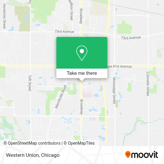 Western Union map