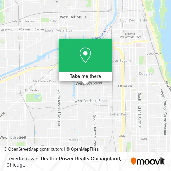 Leveda Rawls, Realtor Power Realty Chicagoland map